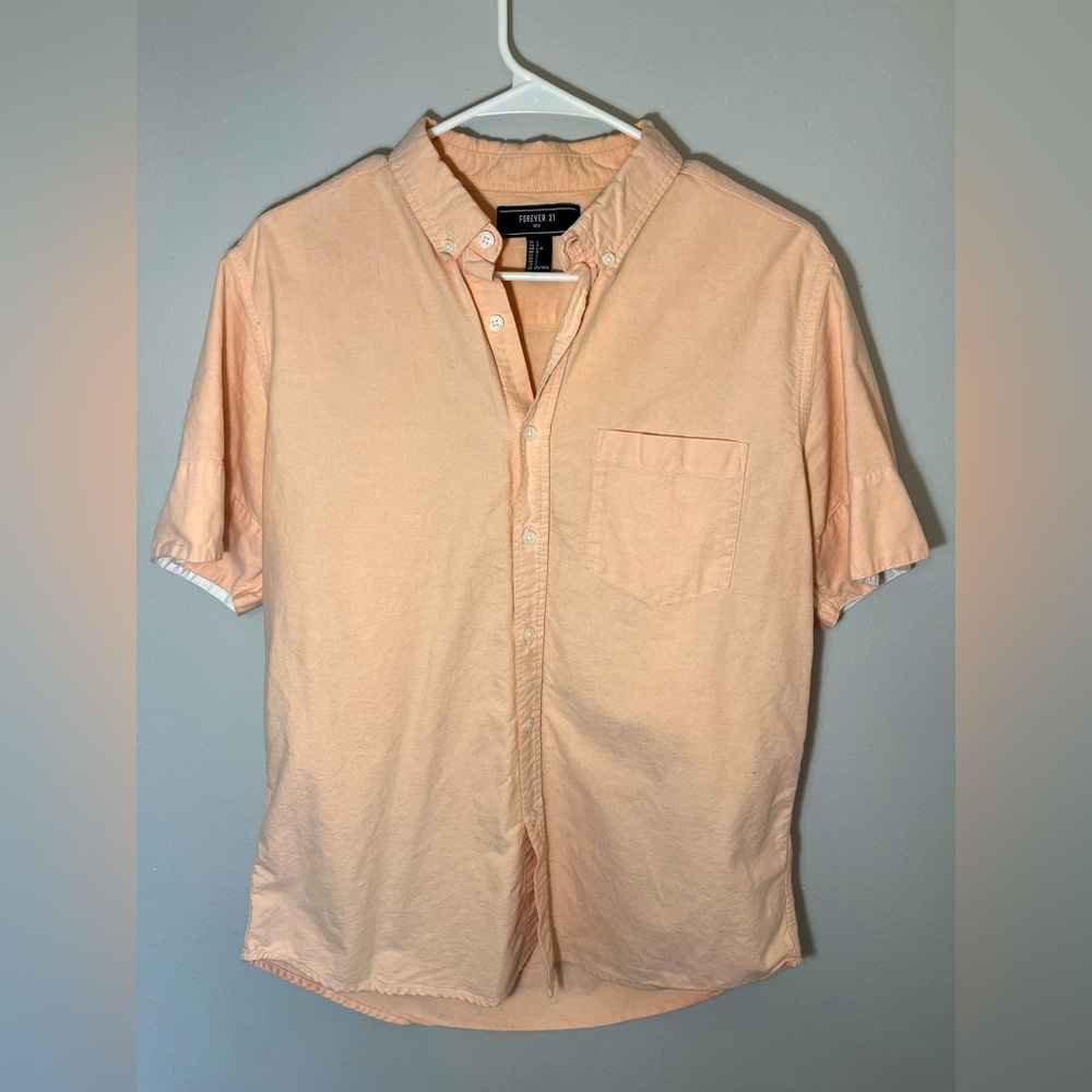 Salmon Pink Forever 21 Shirt